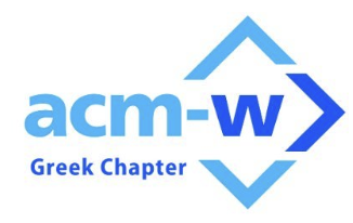 ACM-W greek chapter